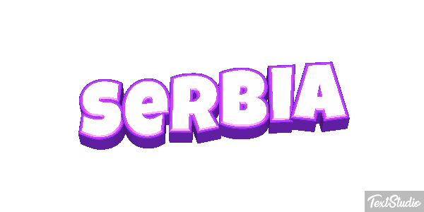 Serbia Text effect