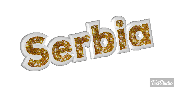 Serbia Text effect