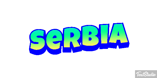 Serbia Text effect