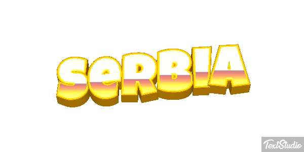 Serbia Text effect