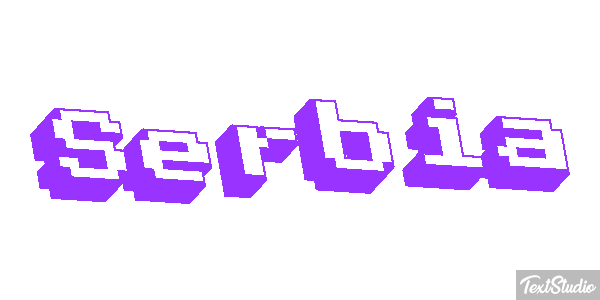 Serbia Text effect