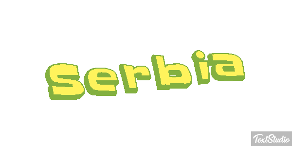 Serbia Text effect