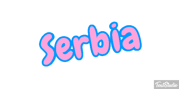 Serbia Text effect