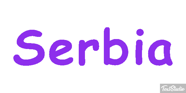 Serbia Text effect