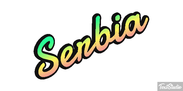 Serbia Text effect