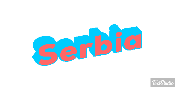 Serbia Text effect