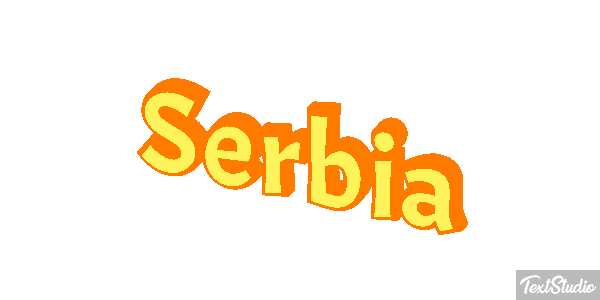 Serbia Text effect