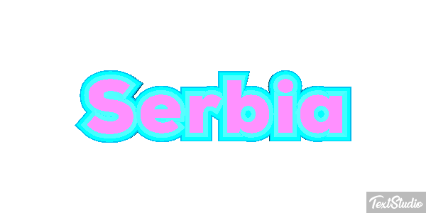 Serbia Text effect