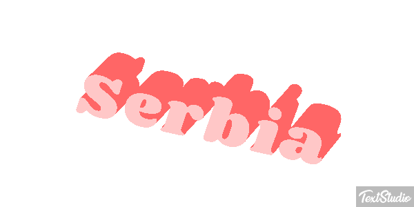 Serbia Text effect