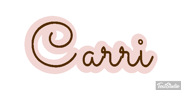 Carri Tekst effect