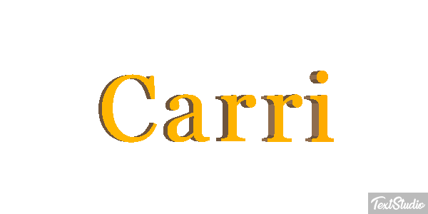Carri Tekst effect