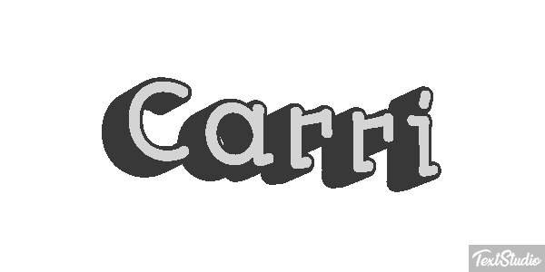 Carri Tekst effect