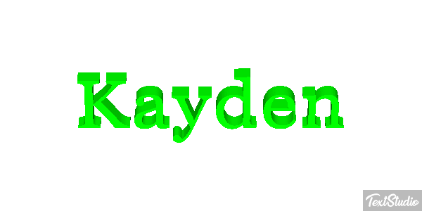 Kayden Text effect