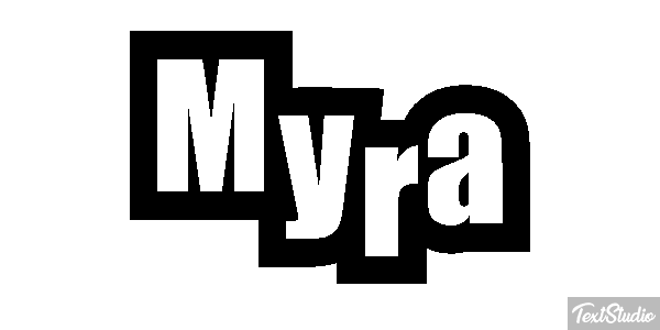 Myra Text effect