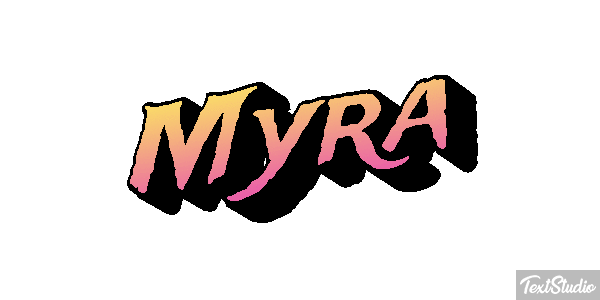 Myra Text effect