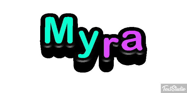 Myra Text effect