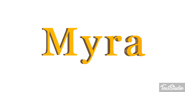 Myra Text effect
