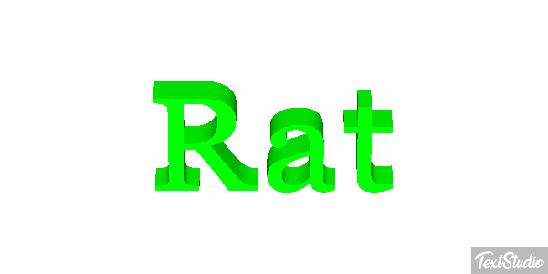 Rat Tekst effect