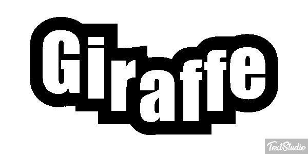 Giraffe Texteffekt