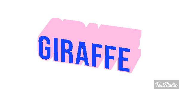 Giraffe Texteffekt