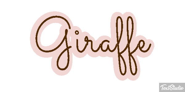 Giraffe Texteffekt