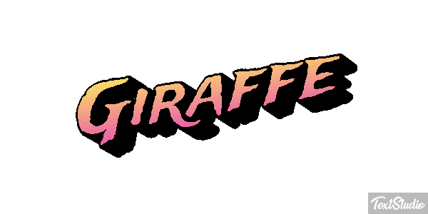 Giraffe Texteffekt