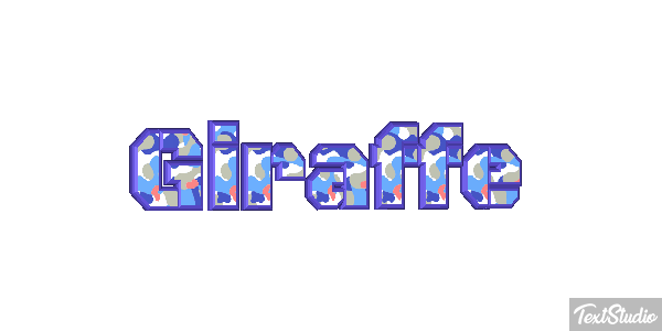Giraffe Texteffekt