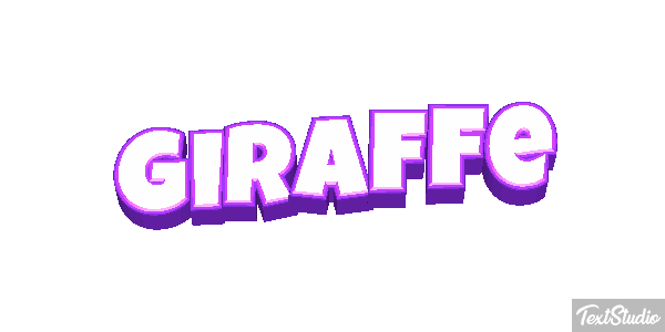 Giraffe Texteffekt