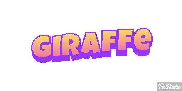 Giraffe Texteffekt