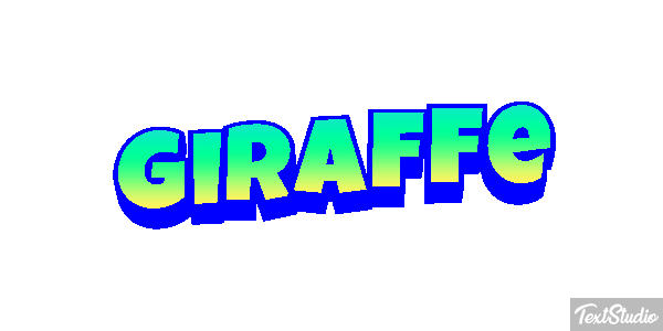 Giraffe Texteffekt
