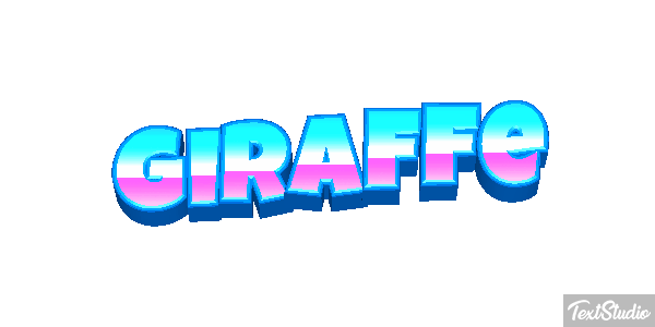 Giraffe Texteffekt