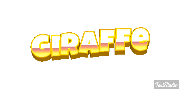 Giraffe Texteffekt
