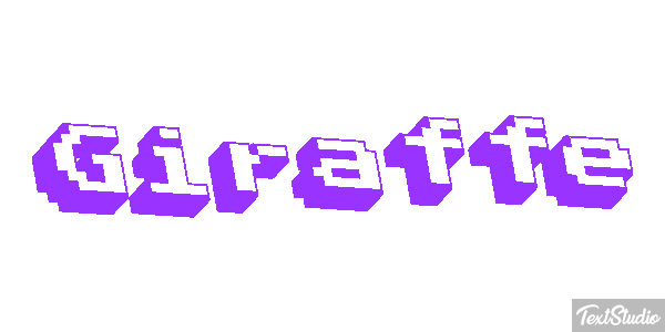 Giraffe Texteffekt
