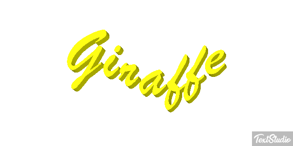 Giraffe Texteffekt