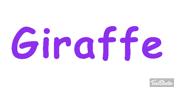 Giraffe Texteffekt