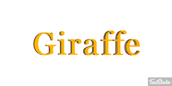 Giraffe Texteffekt