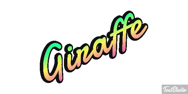 Giraffe Texteffekt