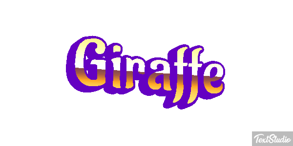 Giraffe Texteffekt