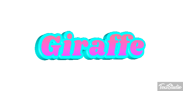 Giraffe Texteffekt