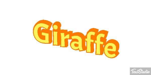 Giraffe Texteffekt