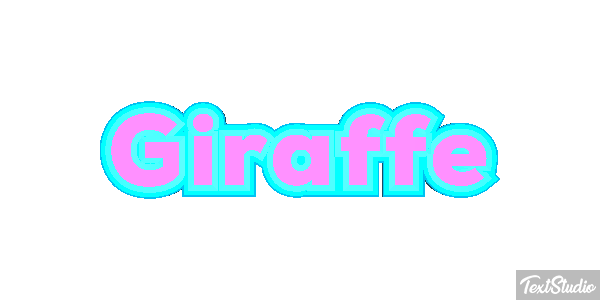 Giraffe Texteffekt