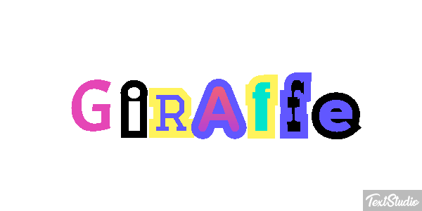 Giraffe Texteffekt