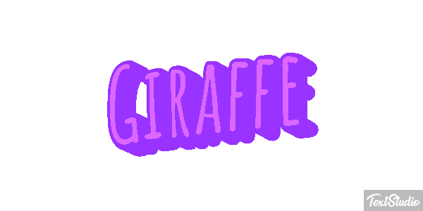 Giraffe Texteffekt