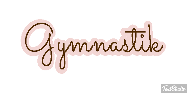 Gymnastik Texteffekt