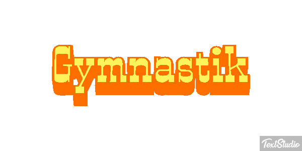 Gymnastik Texteffekt