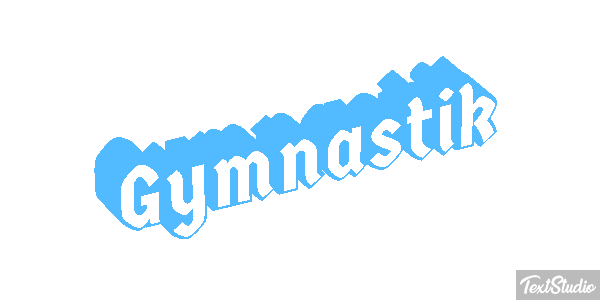 Gymnastik Texteffekt