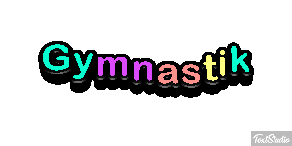Gymnastik Texteffekt
