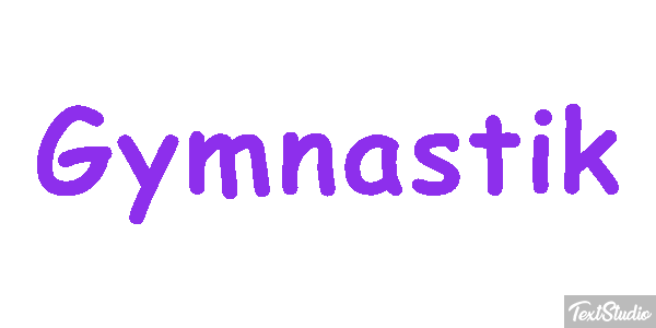 Gymnastik Texteffekt