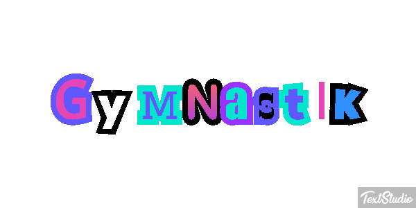 Gymnastik Texteffekt