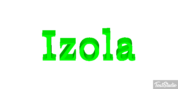 Izola Efekt tekstowy